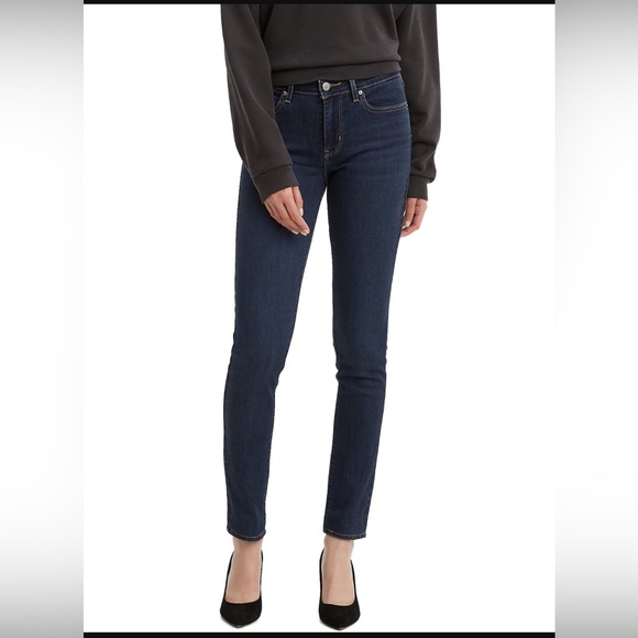 Levi’s 711 Skinny Jeans dark wash - Picture 1 of 5
